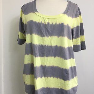Lord & Taylor Tie Dye scoop neck top